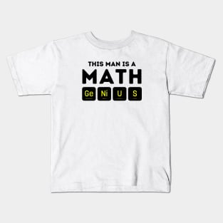 This Man Is A Math Genius Kids T-Shirt